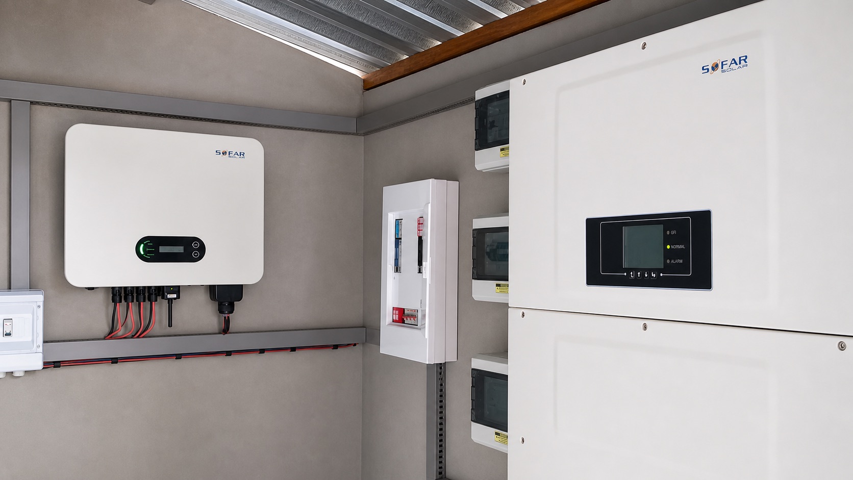 Inversor e sistema de armazenamento instalados e monitorados pela equipe